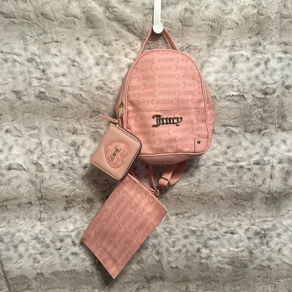 Juicy Couture Handbags - Juicy Couture NWOT Backpack Wristlet and Wallet
